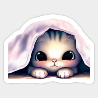 Bed Cat Sticker